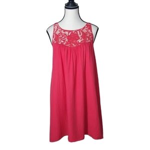 BB Dakota boho floral lace mini babydoll style summer mini dress size small